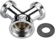 Enzo wpro y stuk chroom, 2 toevoerslangen 1 watertoevoer - 1400238 - afbeelding 1