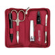 Erbe solingen 5-delige manicure etui rood (erbe9016)