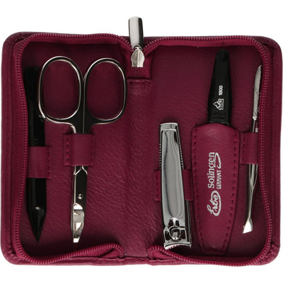 Erbe solingen 5-delige manicure etui rose (erbe9081)
