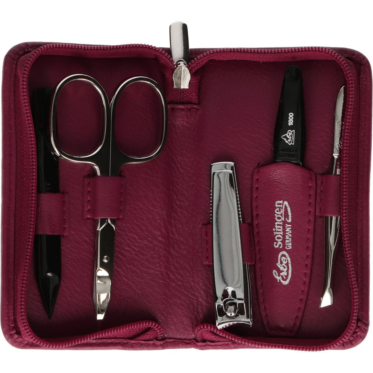 Erbe solingen 5-delige manicure etui rose (erbe9081)