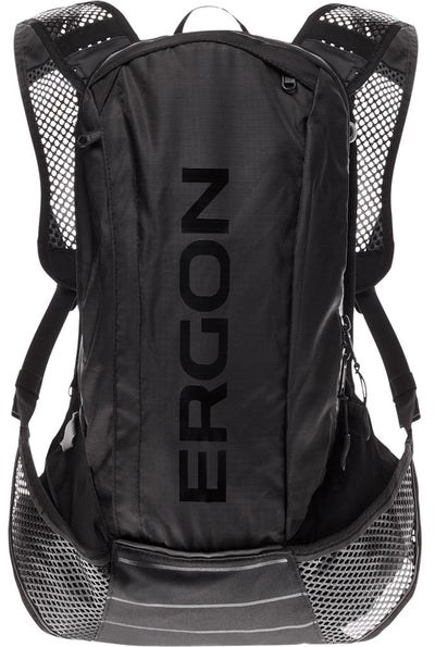 Ergon BX2 Evo Rugtas Zwart - Lichtgewicht - Geschikt voor dagtochten - 10 + 1.5L volume - Waterdicht - Polyester Nylon - Anders bevestigingssysteem - Inclusief regenhoes