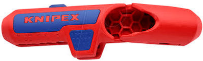 Knipex ergostrip universeel kabelstrip- ontmantelingsgereedschap (rood blauw)