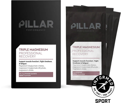 Pillar performance triple magnesium travel pack 15x5g | pineapple coconut