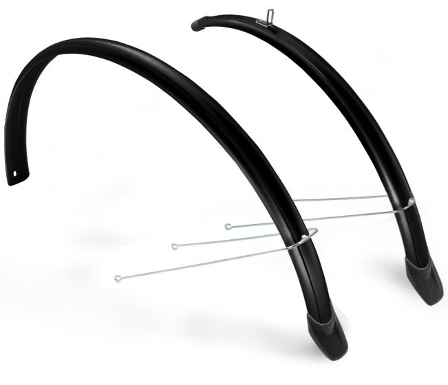 Eurofender spatbordenset 58mm 28 zwart