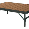 Eurotrail Kampeertafel Charelle 75 x 55 cm bamboe bruin zwart