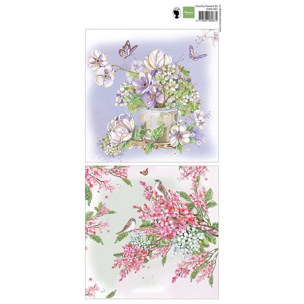 Marianne design • knipvel country flowers xl