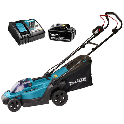 Makita dlm330rt lxt 18 v accu grasmaaier | 33 cm | 5.0 ah accu + snellader | in doos