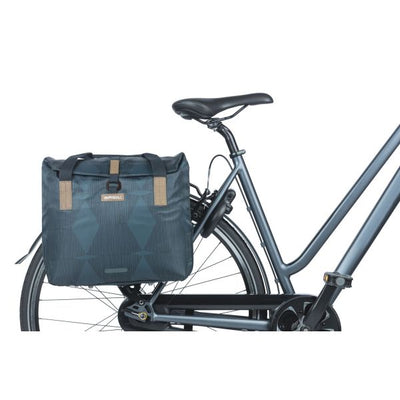 Basil Elegance fietsshopper, Choose Green, unisex, stadfiets, estate blue