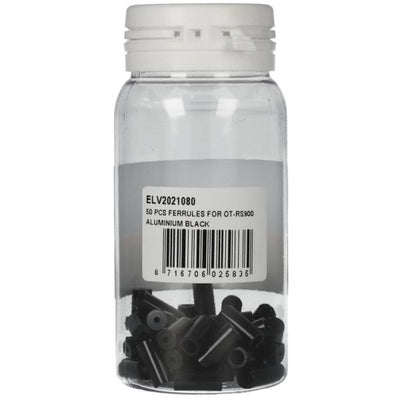 Elvedes kabeleindhoedjes voor ot-rs900 van ø3,65 to ø5.5mm x 12mm - zwart (50 stuks)
