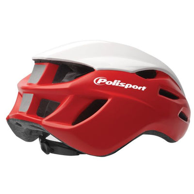 Polisport helm Aero Road mat rood glans wit zwart L 58-61cm