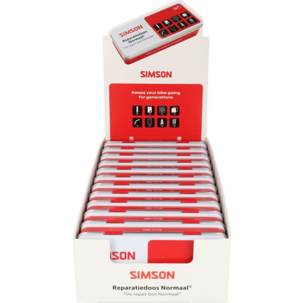 Simson reparatiedoos normaal displaydoos (per 12 stuks)