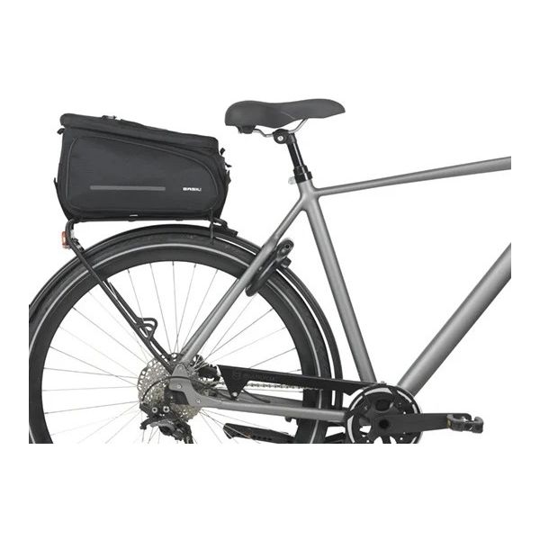 Basil gepäckträgertasche move trunkbag move velcr strap fastening black