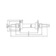 Marwi voornaaf 412 - 36 gaats - 100 mm inbouwbreedte - verchroomd