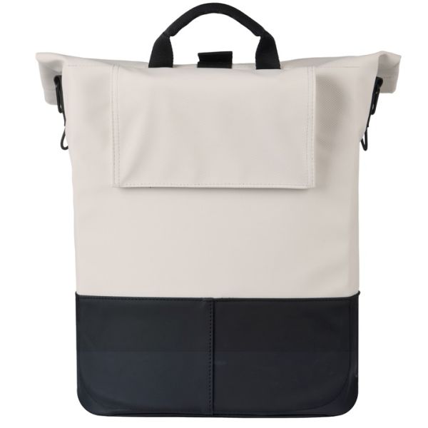 Basil tas cove shopper wit zwart | mik hooks | 16l