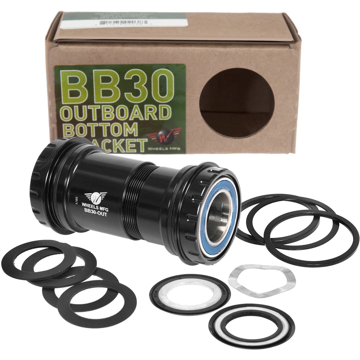 Wheels manufacturing Wheels mfg trapas bb30 sram 22 24mm abec 3 zwart