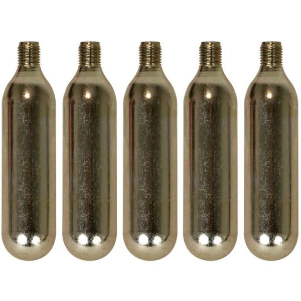 Co2- cartridge brandless met draad - 5 stuks à 16 gram