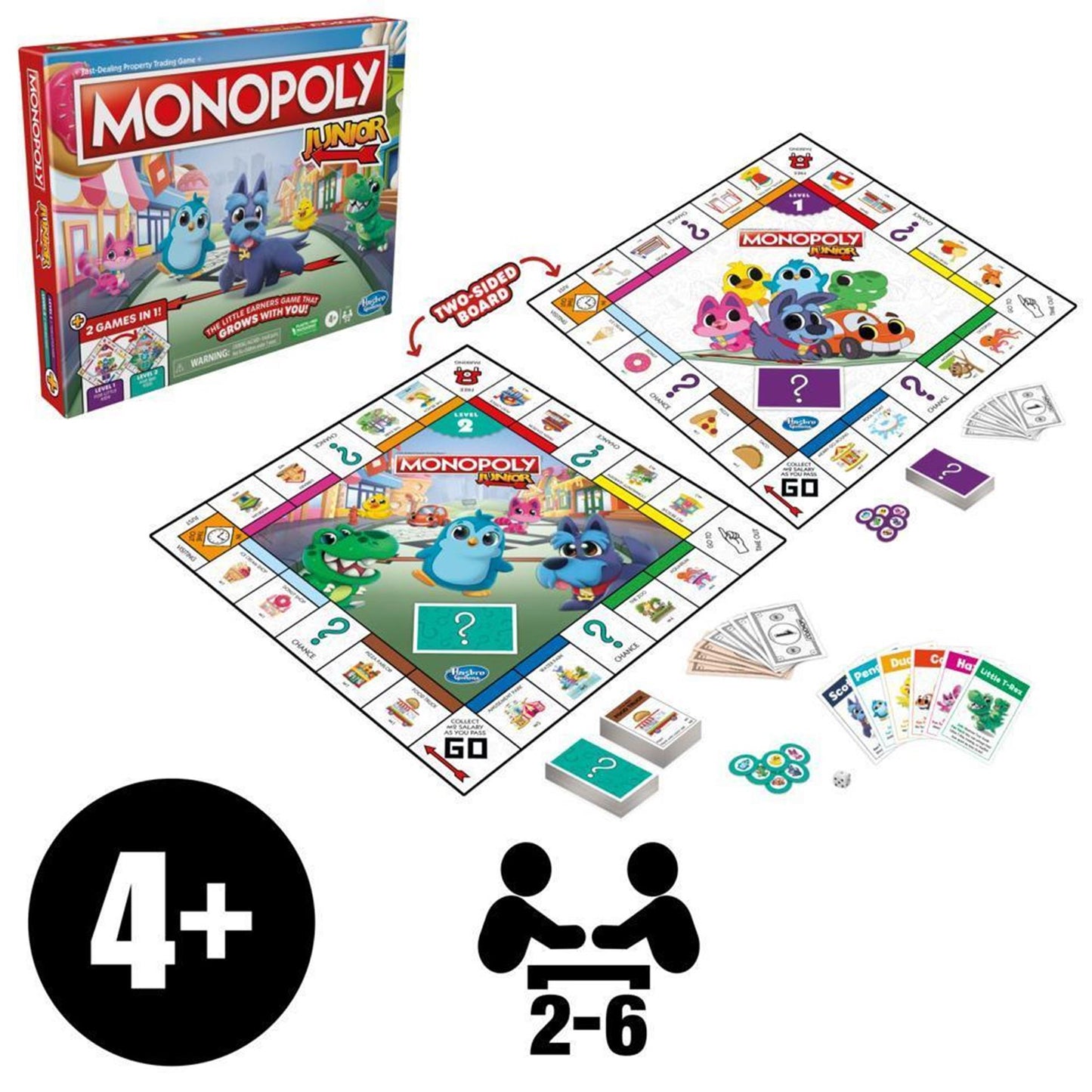 Hasbro monopoly junior 2-in-1