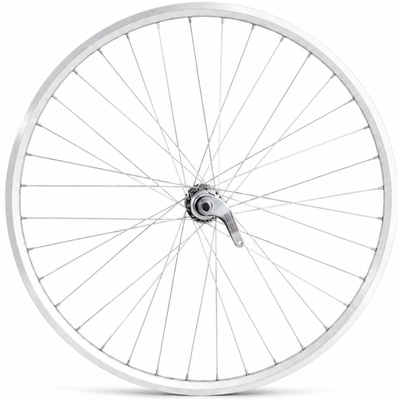 Achterwiel 28 x 1 4'' aluminium zac 2000 velg - favorit remnaaf - zilver
