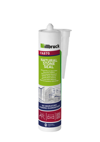Illbruck fa870 natuursteenkit glanzend wit 310ml koker - fa870378736