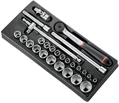 Facom module 1 2 doppen 6 kant en ratel s.161b - l4 - mod.s161-46