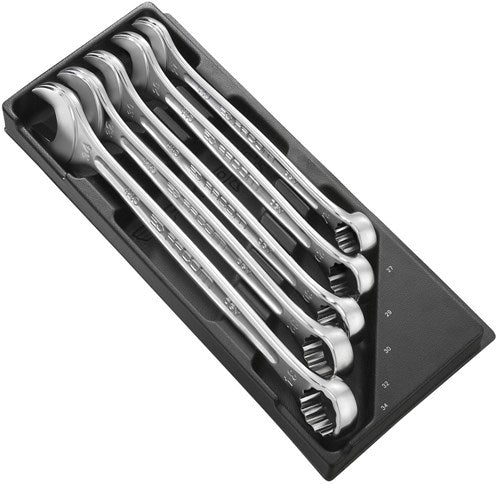 Facom module met 5 ringsteeksleutels met ogv-profiel; grote maten - mod.440-2xl