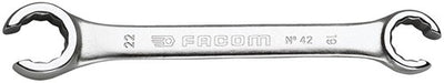 Facom open ringsleutel, 15° gebogen 19x22 mm l220mm - 42.19x22