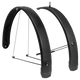 Eurofender spatbord set tempo square 28 inch 58mm - zwart