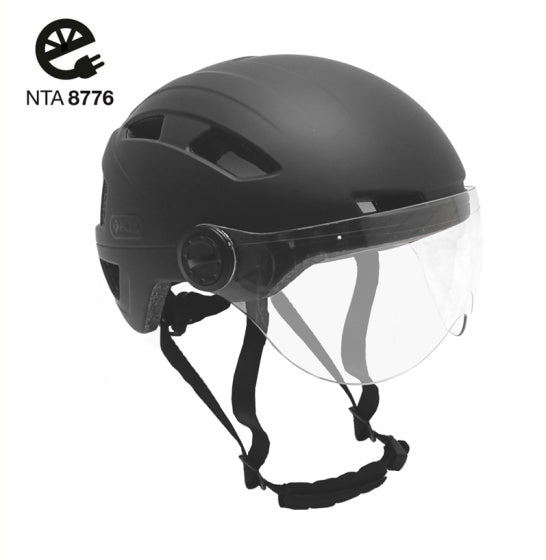 helm vizier 55-58 cm matzwart maat M