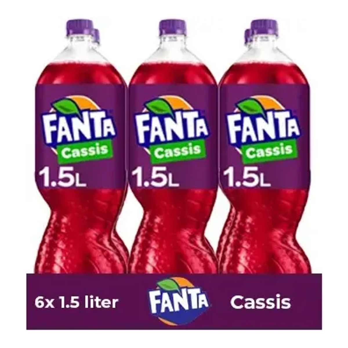 Fanta cassis pet fles (6x 1,5 liter)
