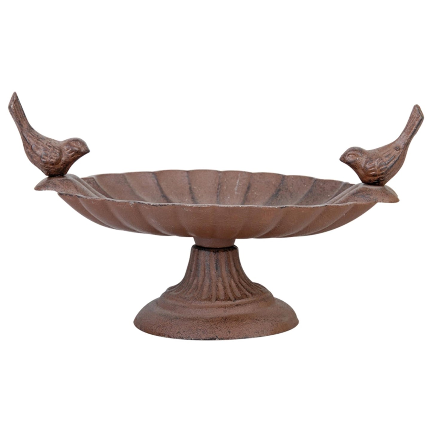 Esschert design vogelbad op voet gietijzer l14,5 x b23,5 x h13cm