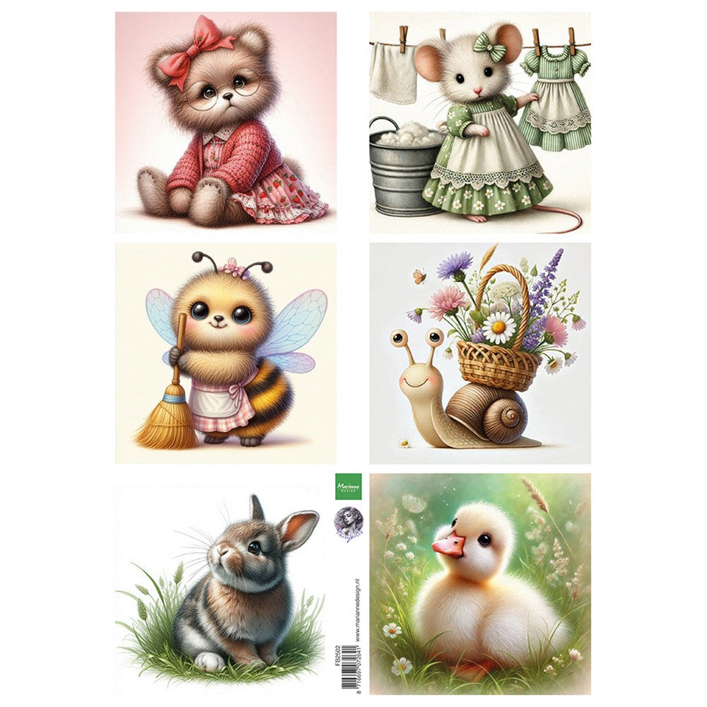Marianne design • knipvel cute animals by fairybells