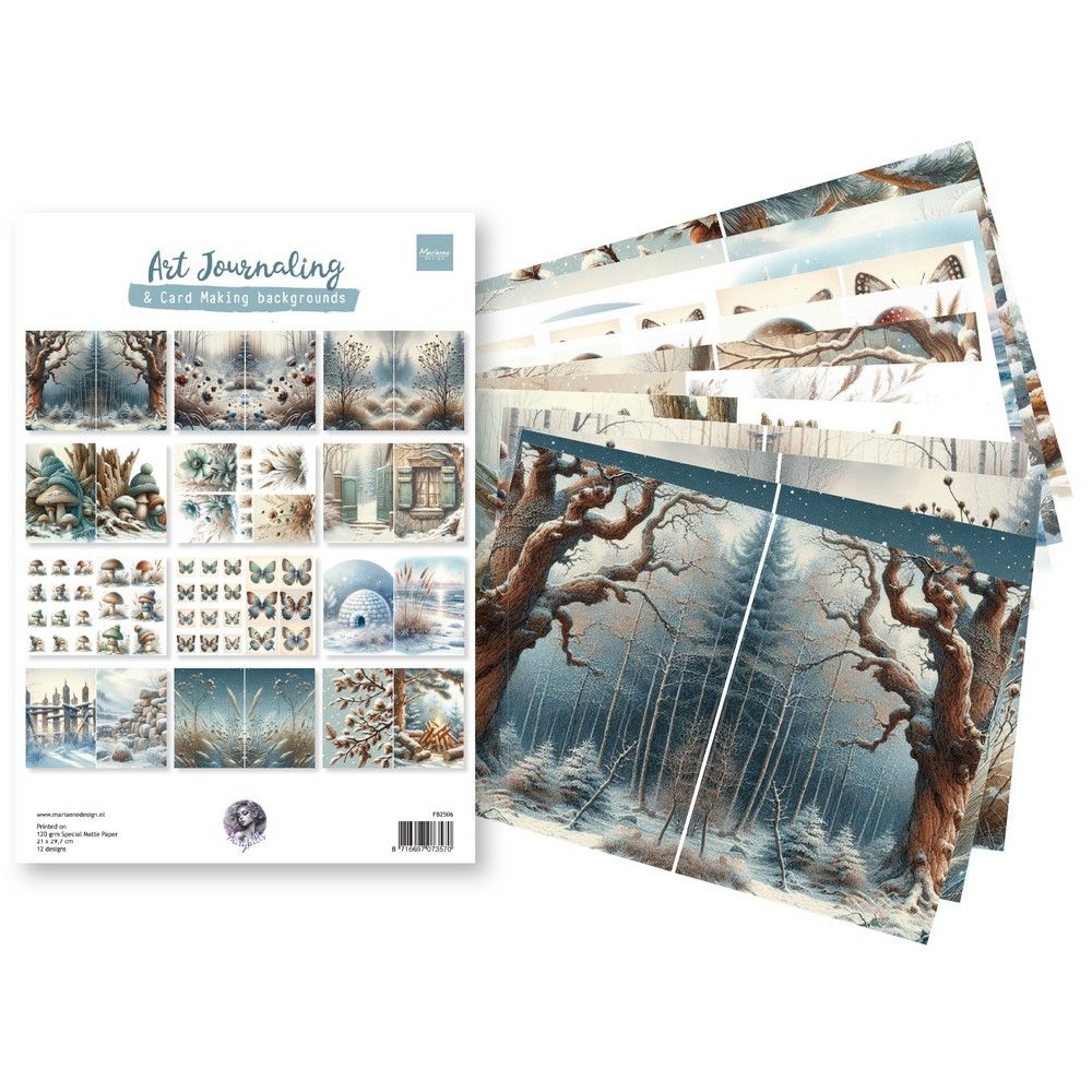 Marianne design • paper set art journaling winterset by fairybells