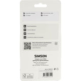 Simson remkabelset compleet universeel zwart - afbeelding 2
