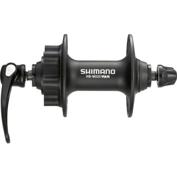 Shimano voornaaf fh-m525 - 36 gaats 6 bouts remschijfbevestiging - zwart