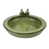 Esschert design vogelbad keramiek rond groen