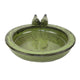 Esschert design vogelbad keramiek rond groen