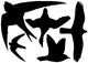 Esschert design raamstickers vogels zwart
