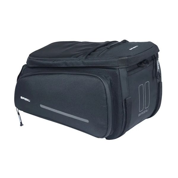 Basil gepäckträgertasche move trunkbag move velcr strap fastening black