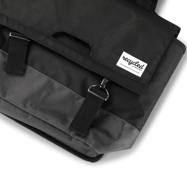 Urban Proof 40L dubbele fietstas zwart grijs