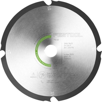 Festool accessoires diamant-cirkelzaagblad dia 168x1,8x20 f4 abrasive materials - 205769