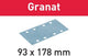 Festool accessoires granat stf 93x178 p180 gr 100 schuurstroken | 498938