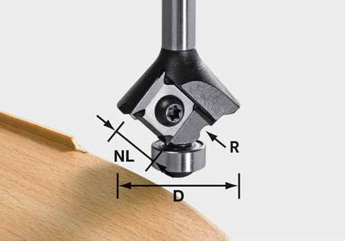 Festool accessoires keermes-afrondfrees hw s8 hw r1 d28 kl12,7ofk - 499811