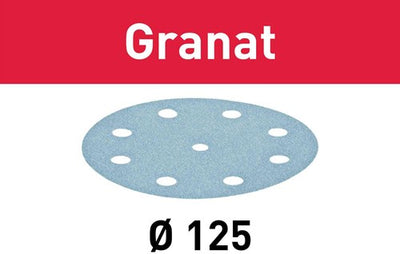Festool accessoires schuurschijf granat | stf d125 8 | p320 | gr 10 - 497150