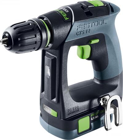 Festool accu-schroefboormachine cxs 12 1,5-plus (2x 2.5ah accu's) - 576864