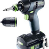 Festool txs 18 c 3,0-plus | accu schroefboormachine 18v in sys3 m 187 (2x 3.0ah accu + tcl 6 snellader) - 576895