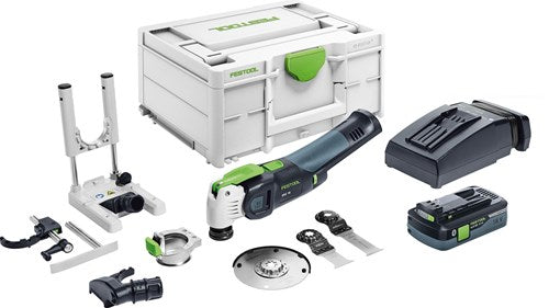 Festool osc 18 hpc 4,0 ei-set vecturo oscillerende accu multitool (1x 4.0ah accu + lader) - 576593
