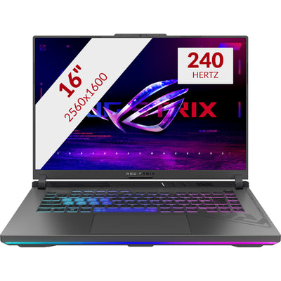 Asus rog strix g16 g614pp-s5076w 16 gaming laptop (grijs | r9 8940hx | rtx 5070 | 32 gb | 1 tb ssd)