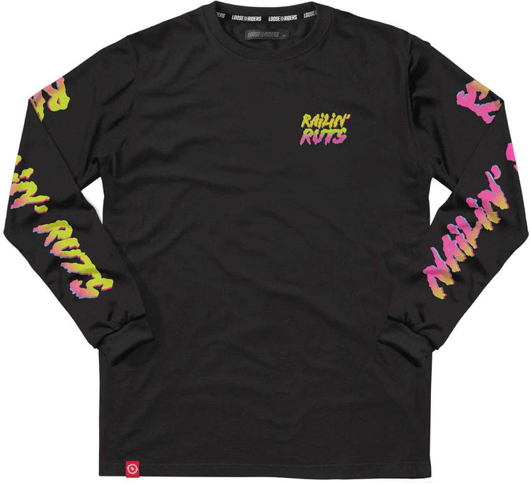 Loose riders railin' ruts - tech long sleeve shirt