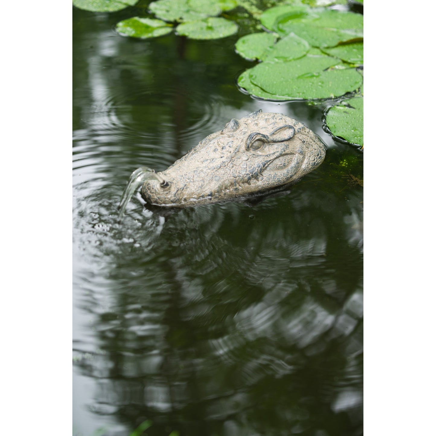 Ubbink drijvende spuitfiguur krokodillenkop waterornament