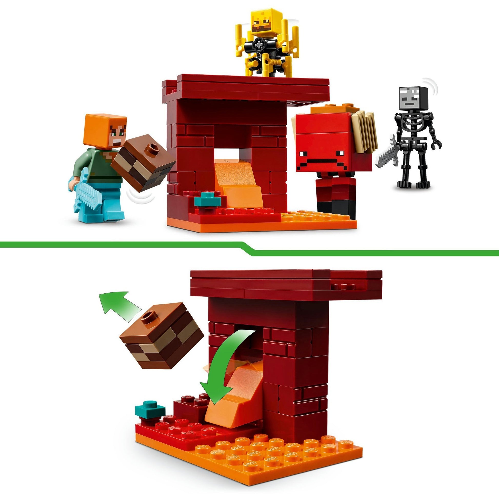 Lego minecraft de lavastrijd in de nether voor kinderen - 21266